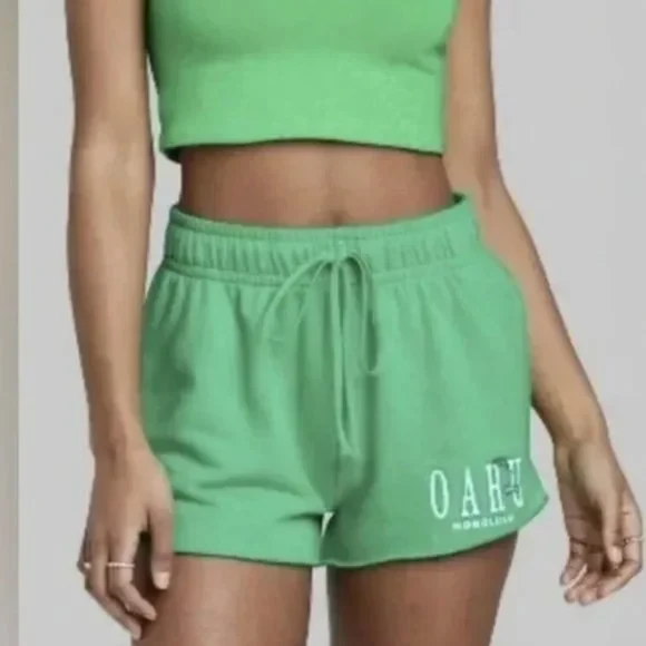 Wild Fable High-Rise Dolphin Shorts Vibrant Green