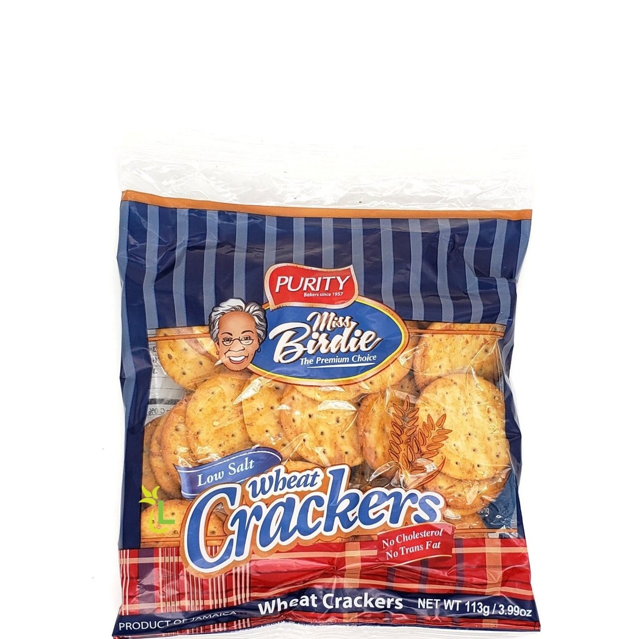 MISS BIRDIE WHEAT CRACKERS L/SALT 113g