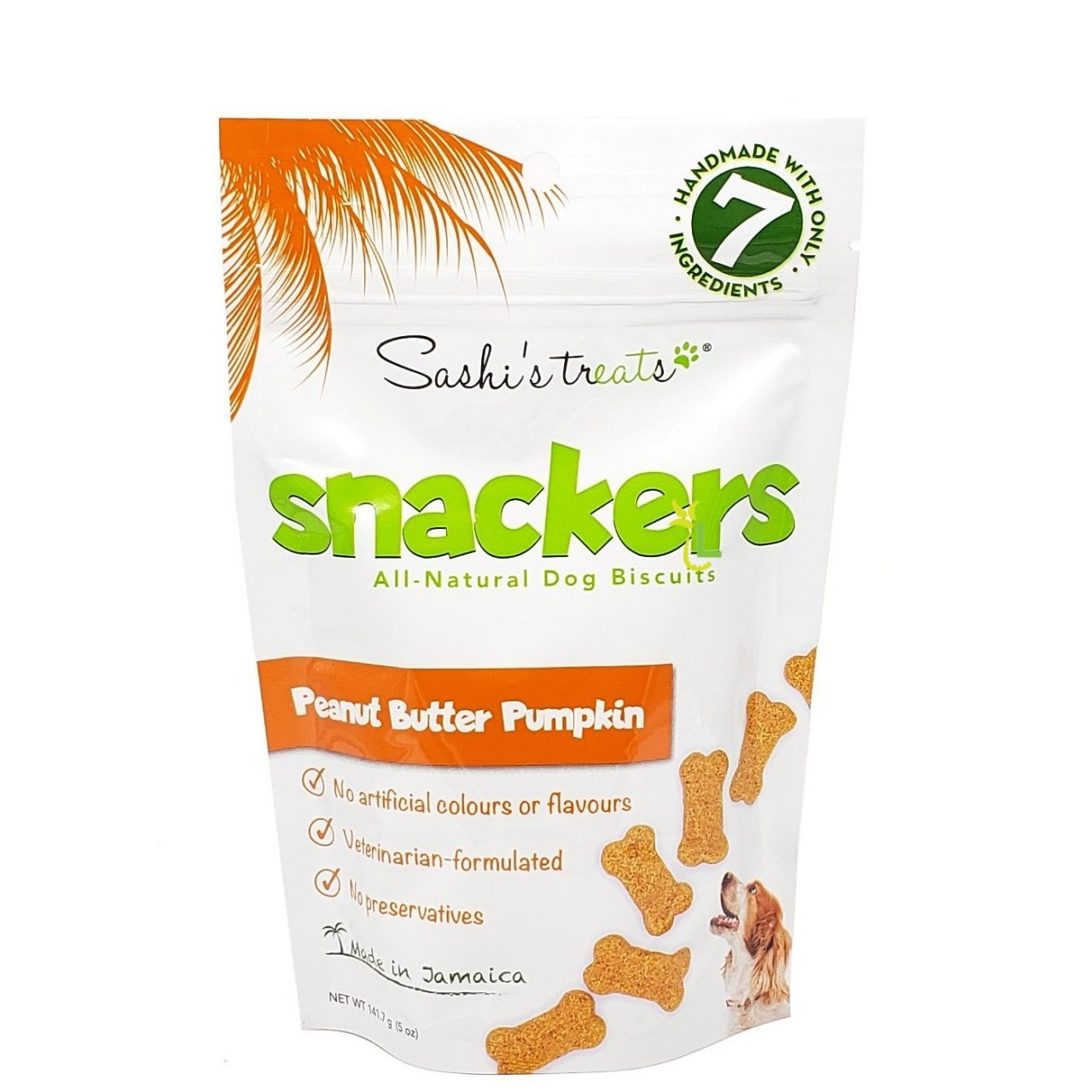 SASHIS TREATS DOG BISC (PBP) 141.7g