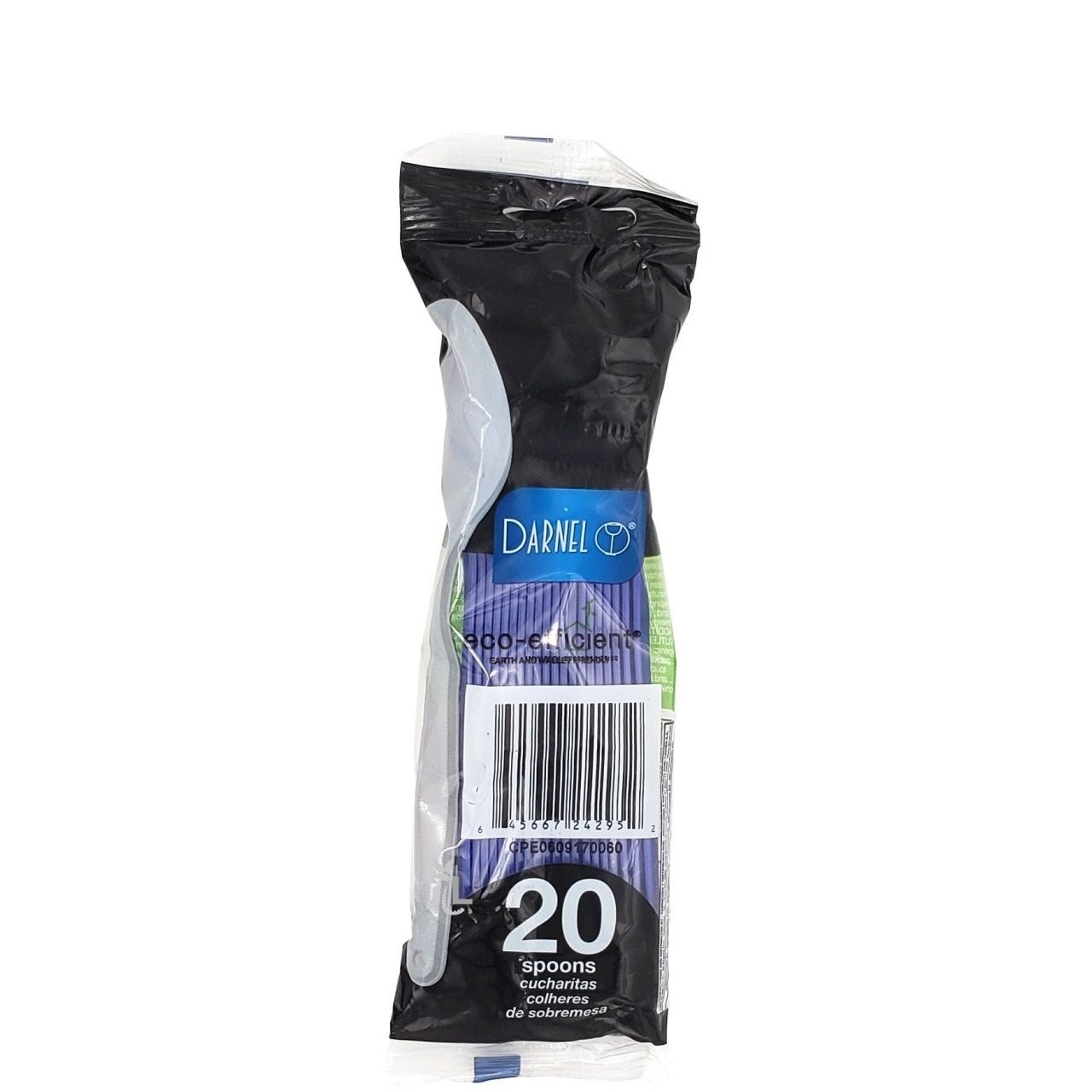 DARNEL PLASTIC SPOONS BLUE 20s