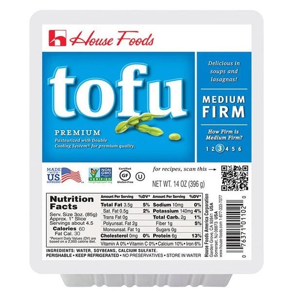 HOUSE FOODS TOFU MEDIUM FIRM 14oz