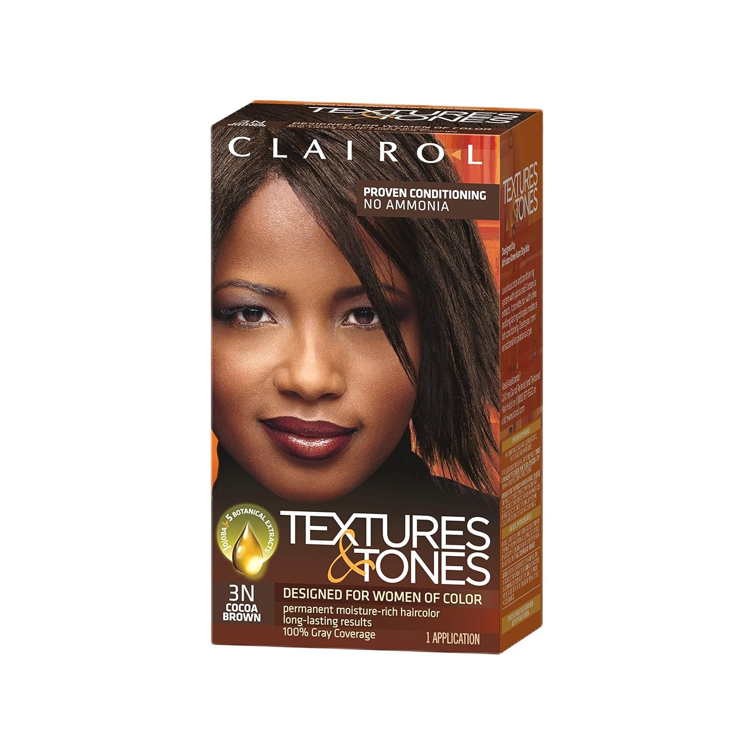 Clairol Textures & Tones Hair Color - Designed For Women of Color (Color : 3N - Cocoa Brown)