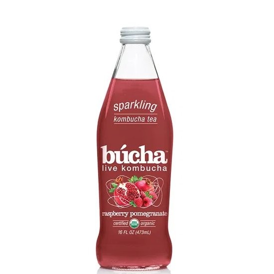 BUCHA KOMBUCHA SPK TEA RASP POM 16oz