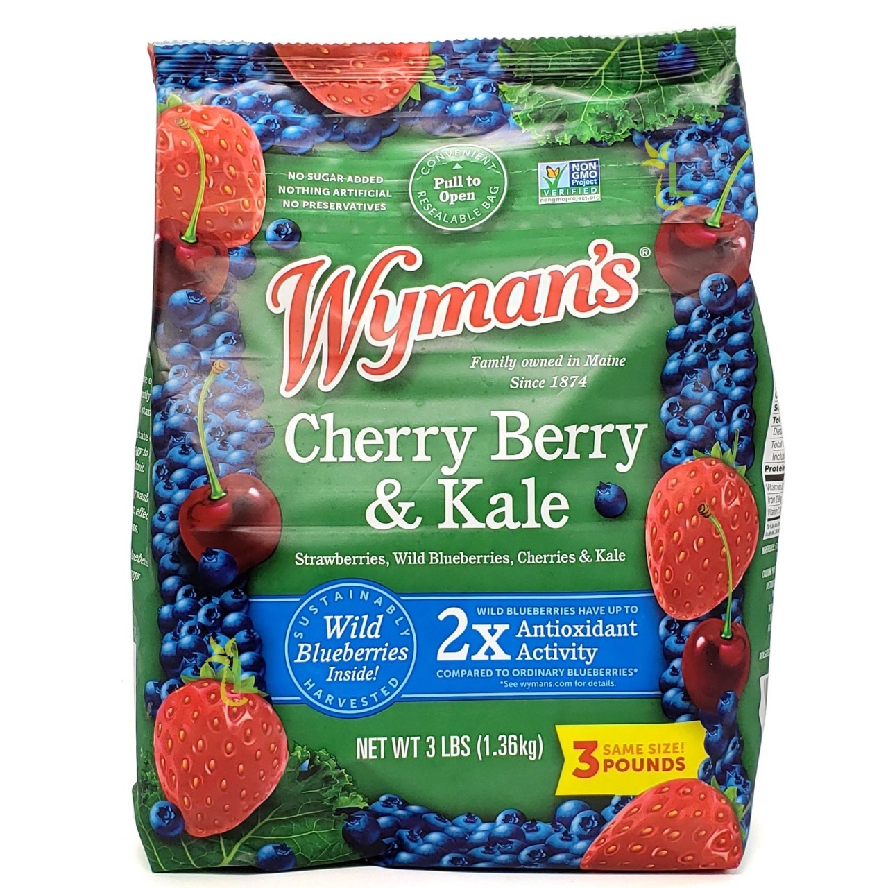 WYMANS CHERRY BERRY W/KALE 3lbs