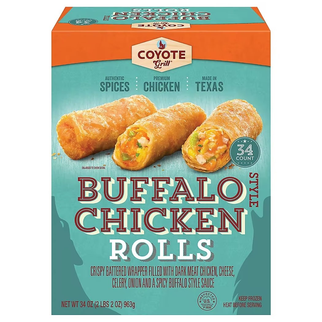 COYOTE GRILL ROLLS BUFFALO CHICKEN 34oz