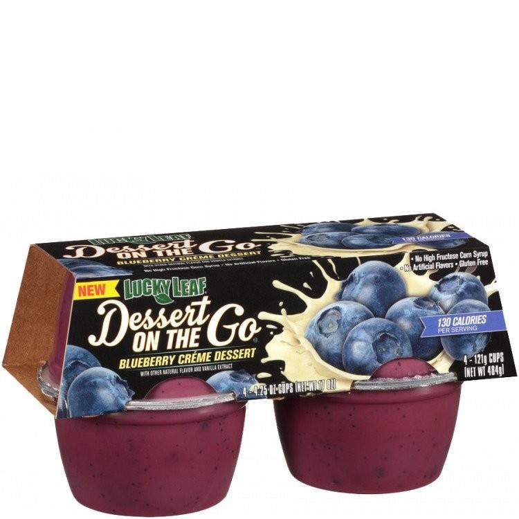 LUCKY LEAF DESSERT CUP BLUEBERRY 4pk