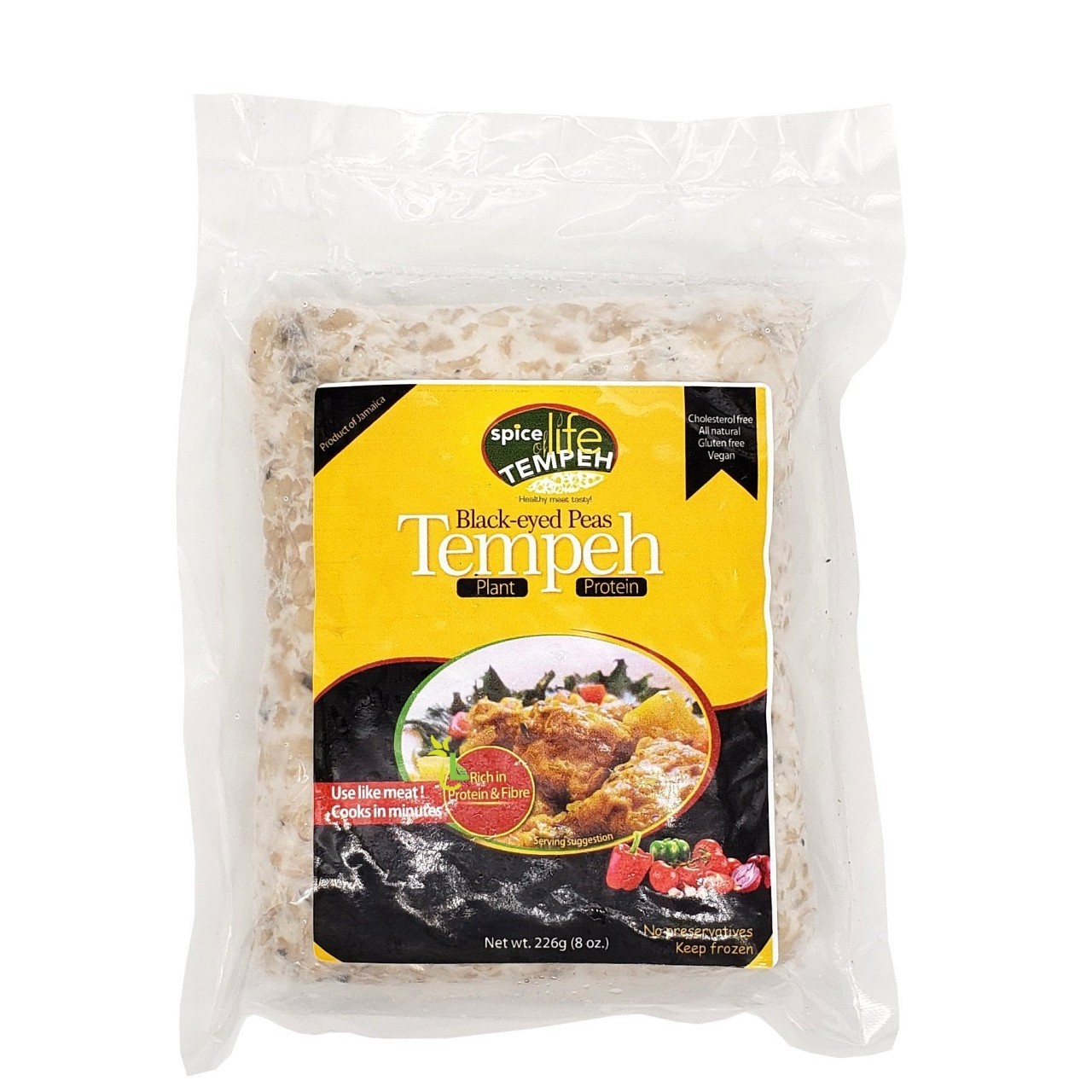 SPICE OF LIFE TEMPEH BLACK EYED PEAS 8oz