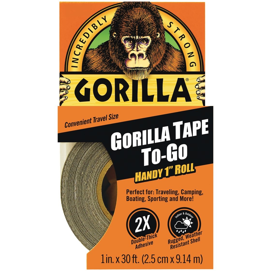 GORILLA TAPE TO GO BLACK 30ft