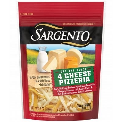 SARGENTO 4 CHEESE PIZZERIA 8oz