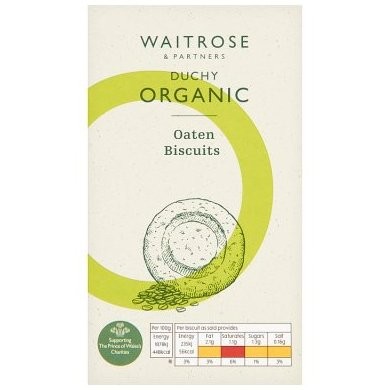 WAITROSE BISCUIT OATEN ORG 150g