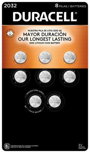 Duracell Lithium Coin Batteries 8 Units