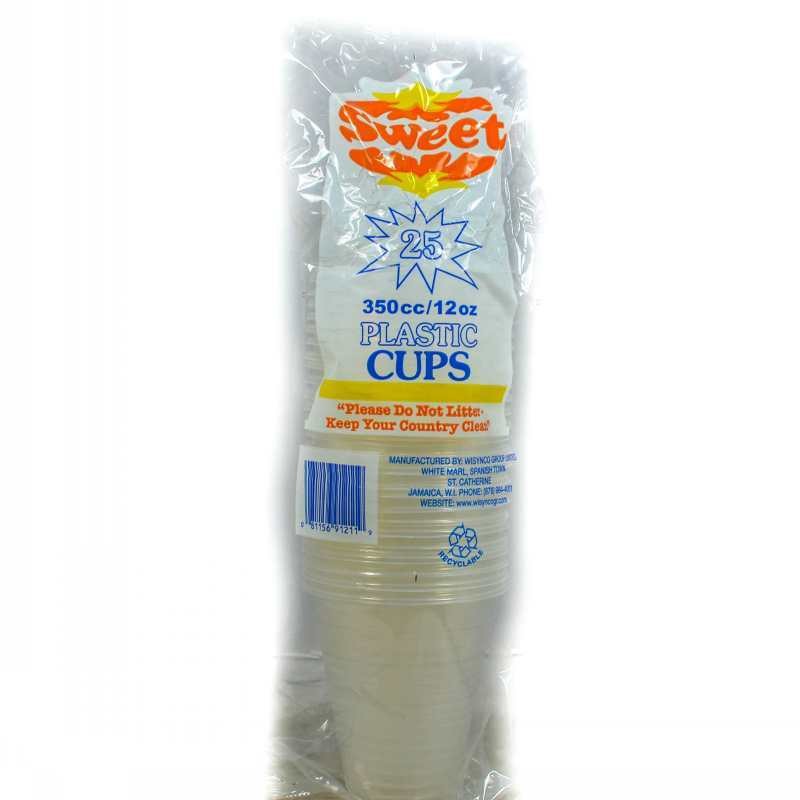 SWEET PLASTIC CUPS 12OZ (25s)