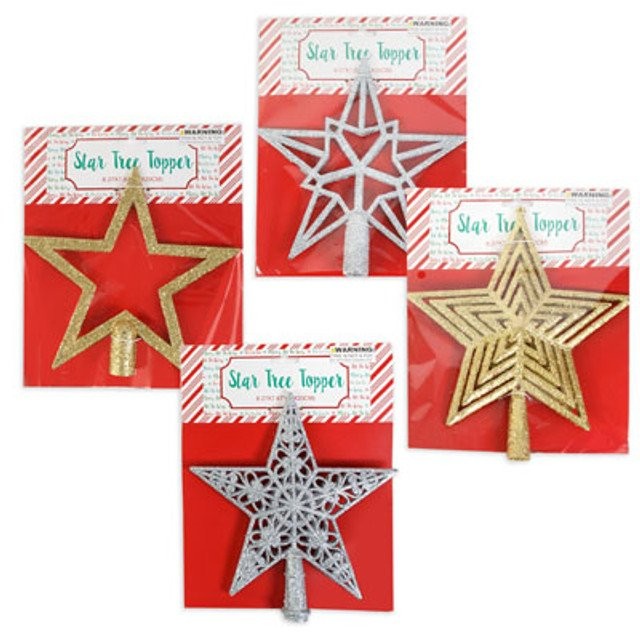 REGENT XMAS STAR TREE TOPPER 1ct