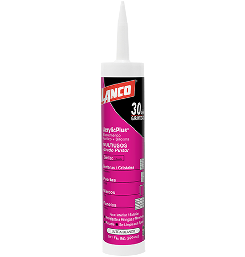 10 oz. White Acrylic Plus Caulking