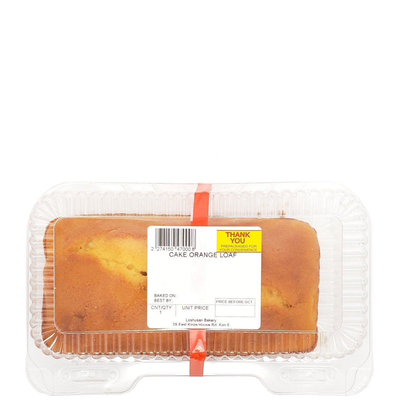 CAKE LOAF ORANGE lrg