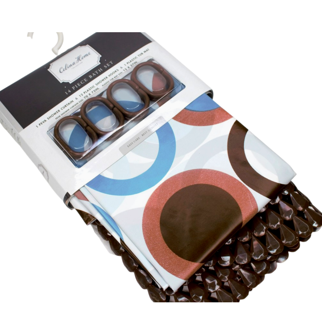 Celine Home 14pc Bath Set- Brown