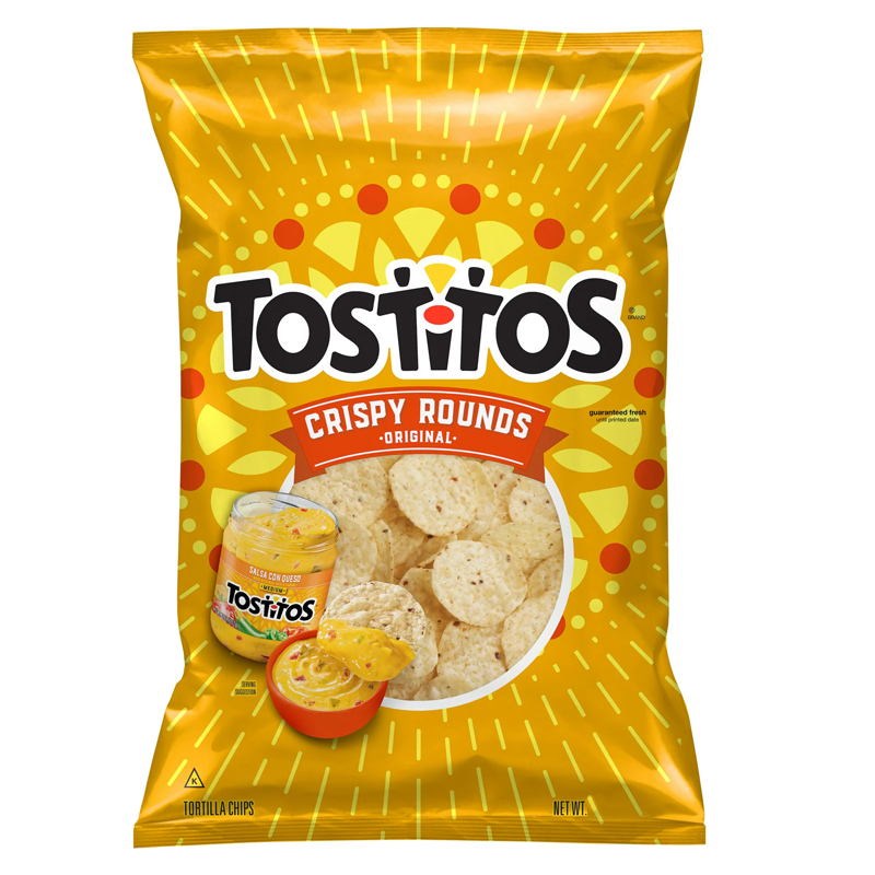 TOSTITOS TORTILLA CRISPY ROUNDS CHIPS 10 OZ