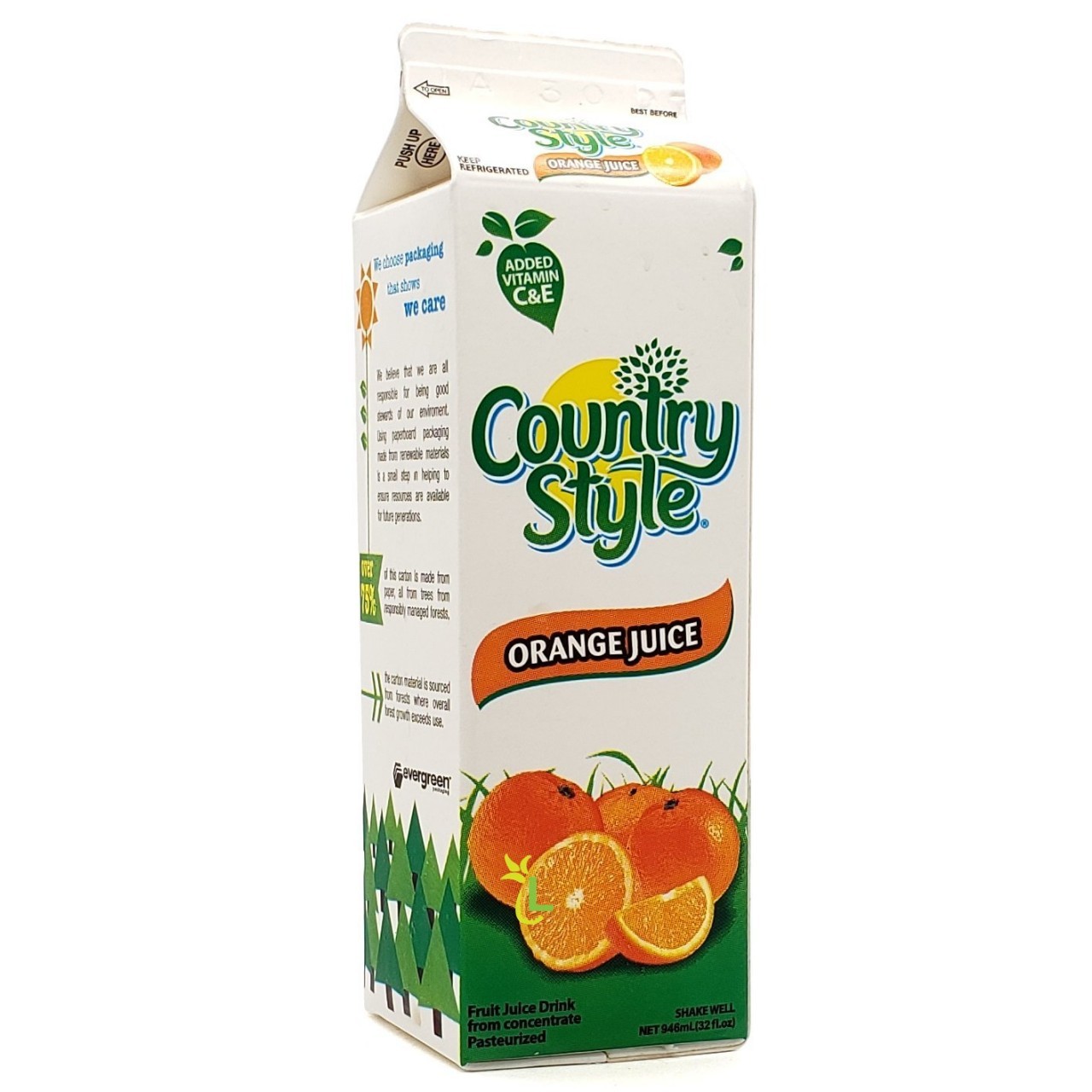 COUNTRY STYLE ORANGE JUICE 946ml