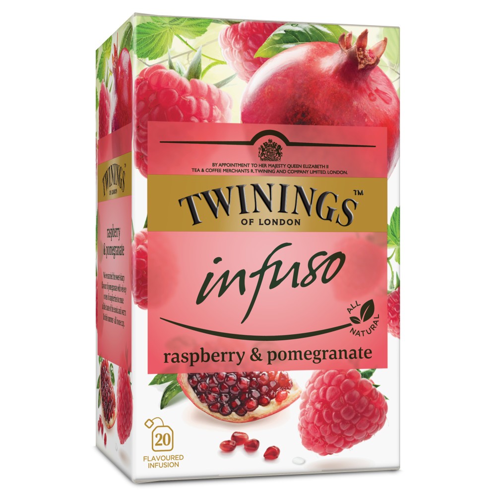 TWININGS TEA RASPBERRY & POMEGRANTE 20s