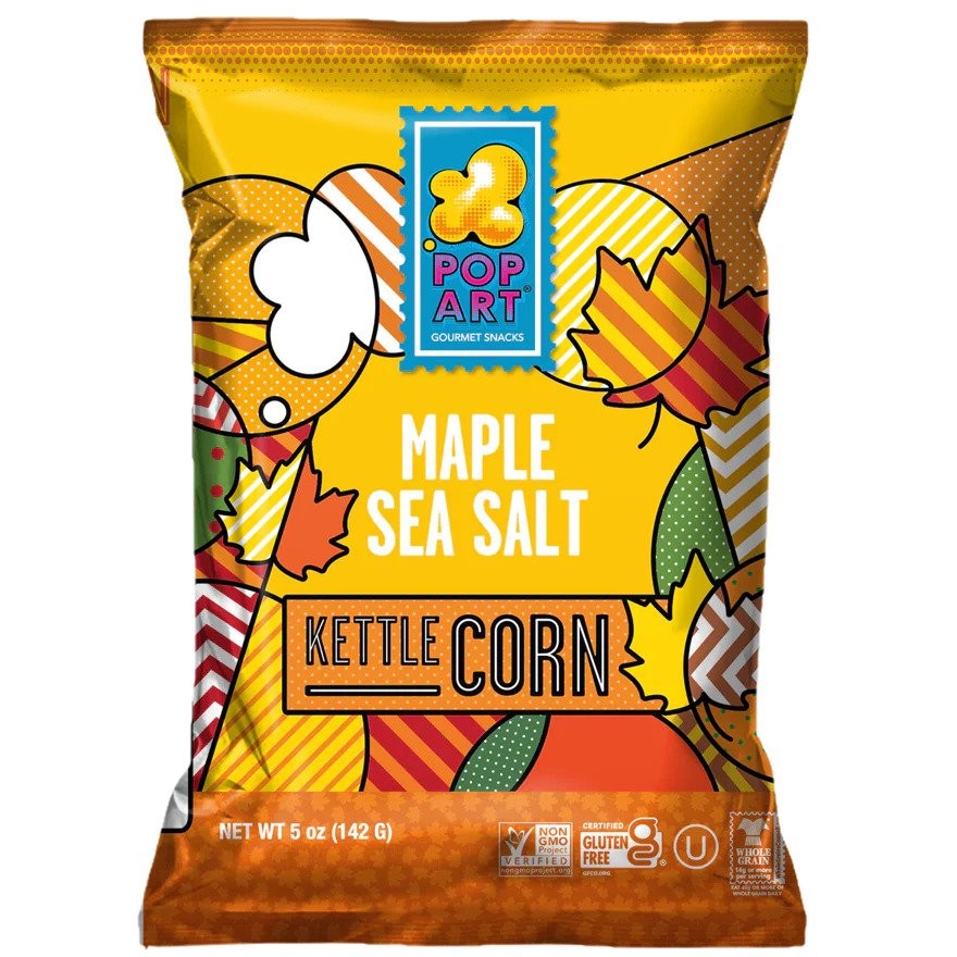 POP ART POPCORN MAPLE KETTLE 5oz