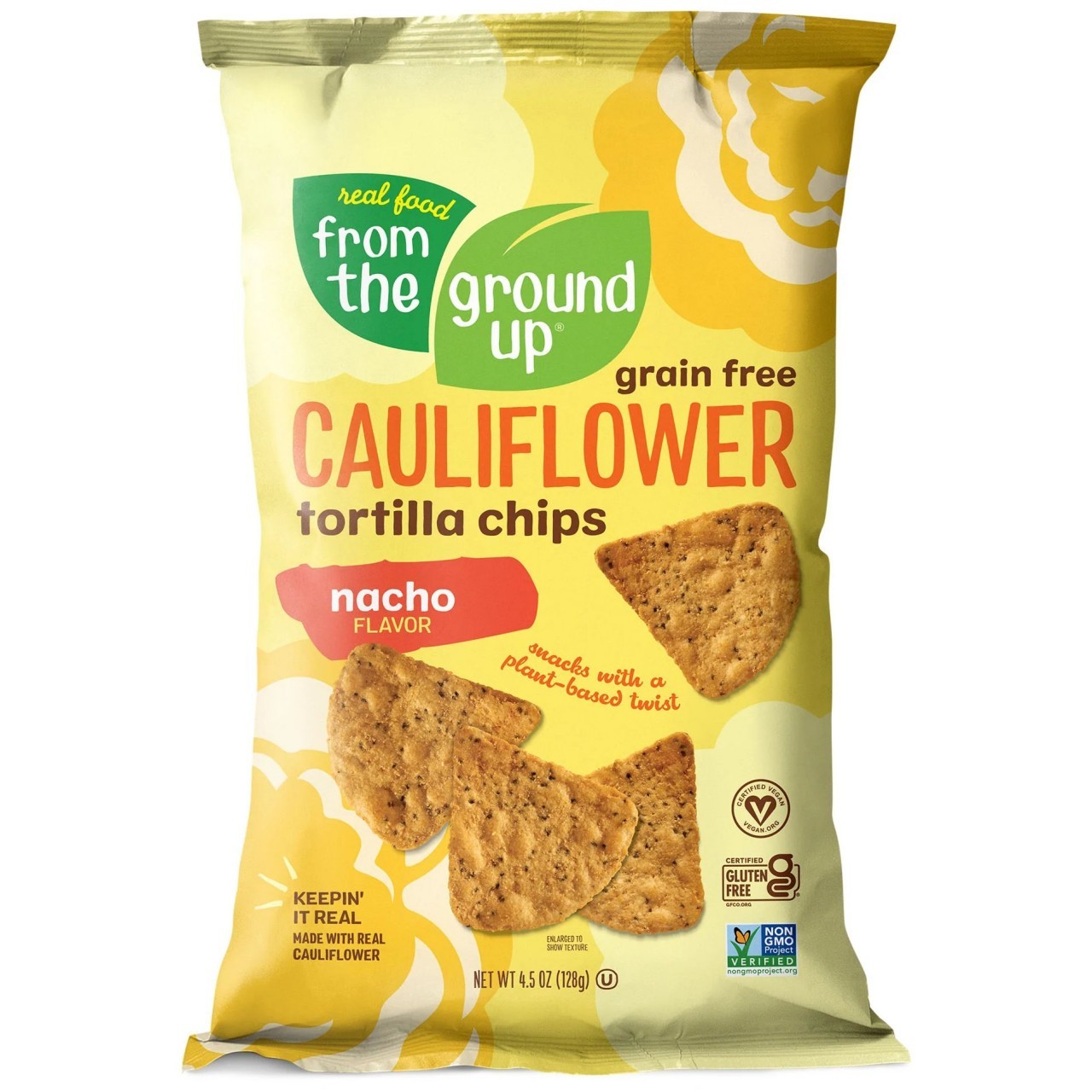 FROM GROUND CAULI TORTILLA NACHO 4.5oz