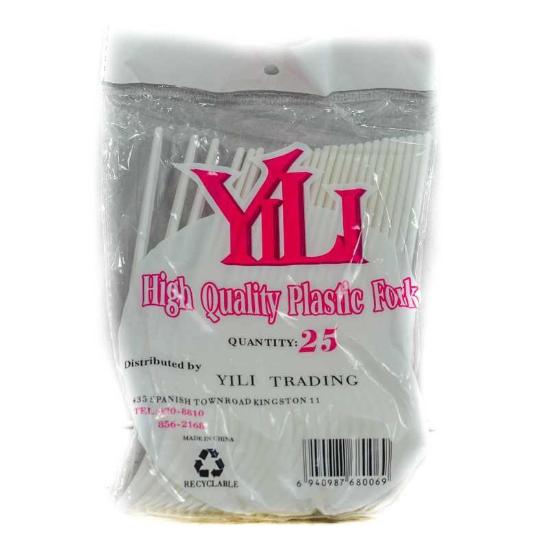 FORK PLASTIC YILI 25’S