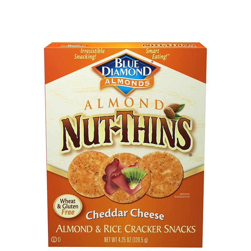 BLUE DIAMOND ALMOND THINS CHEDDAR 120g
