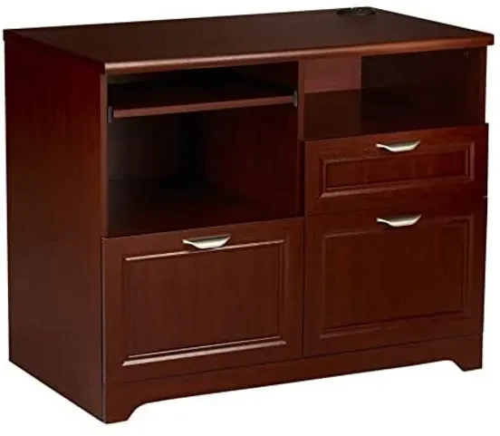 Realspace Magellan 36''W Tech Station Printer Stand - Cherry