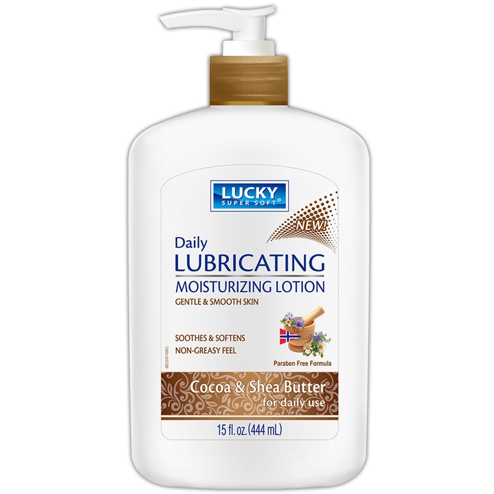 LUCKY LOTION SHEA & COCOA BUTTER 15oz
