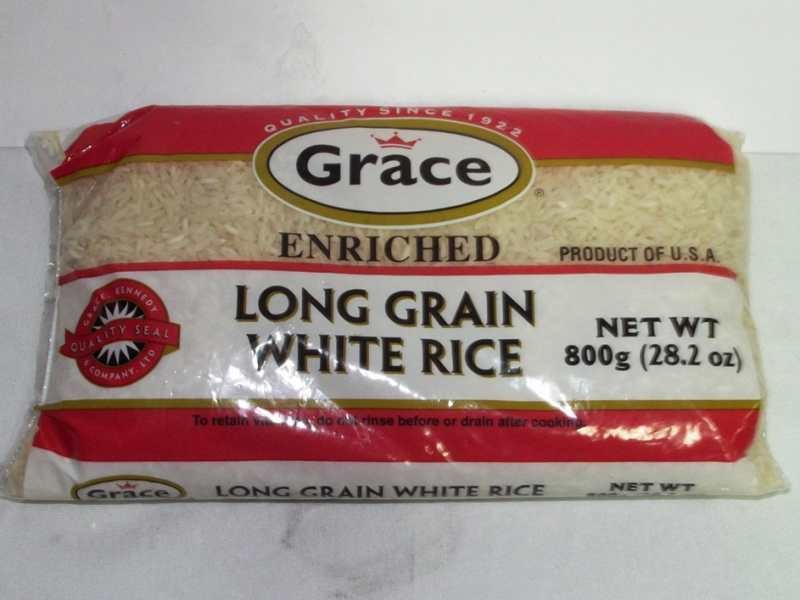 GRACE LONG GRAIN WHITE RICE 800G