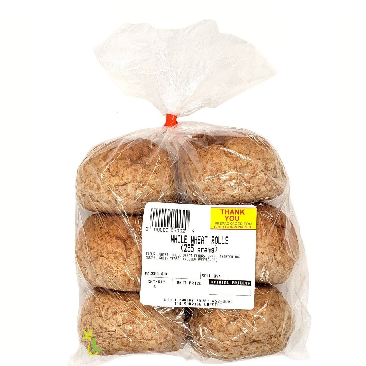 BIG T ROLLS WHOLE WHEAT 6ct 255g