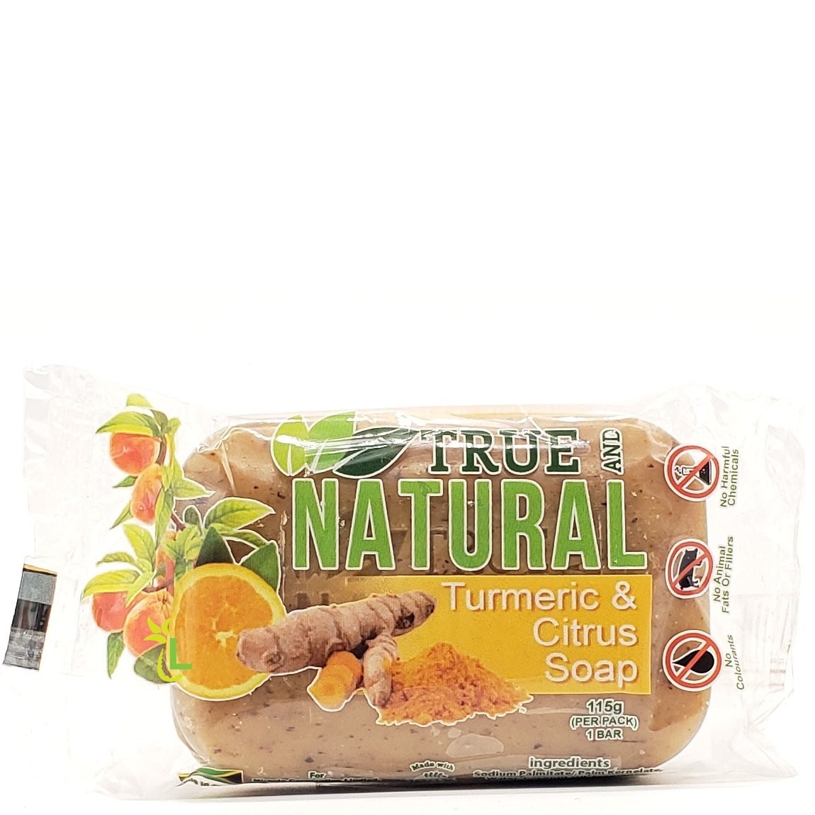 TRUE & NAT SOAP TURMERIC CITRUS 115g