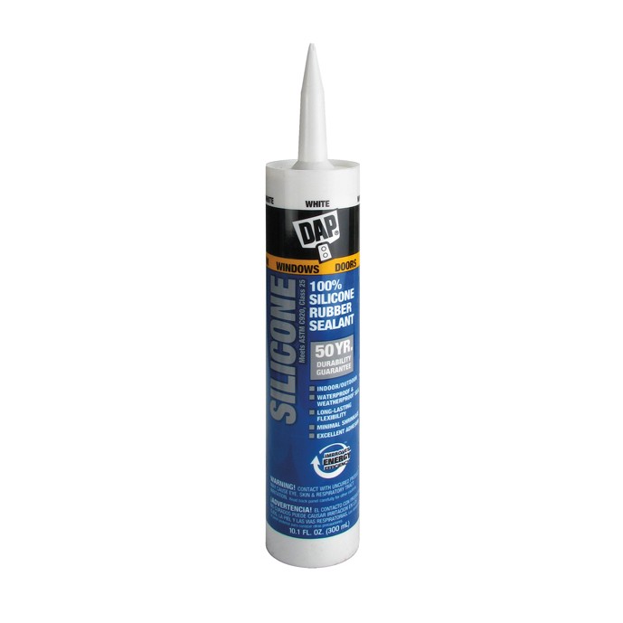 10 oz. White 100% Silicone Rubber Sealant #08646