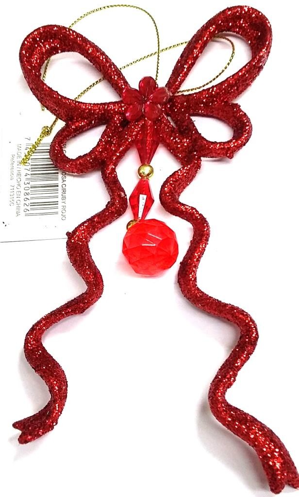 Miro Christmas Butterfly Bow 6.5" Ruby Red