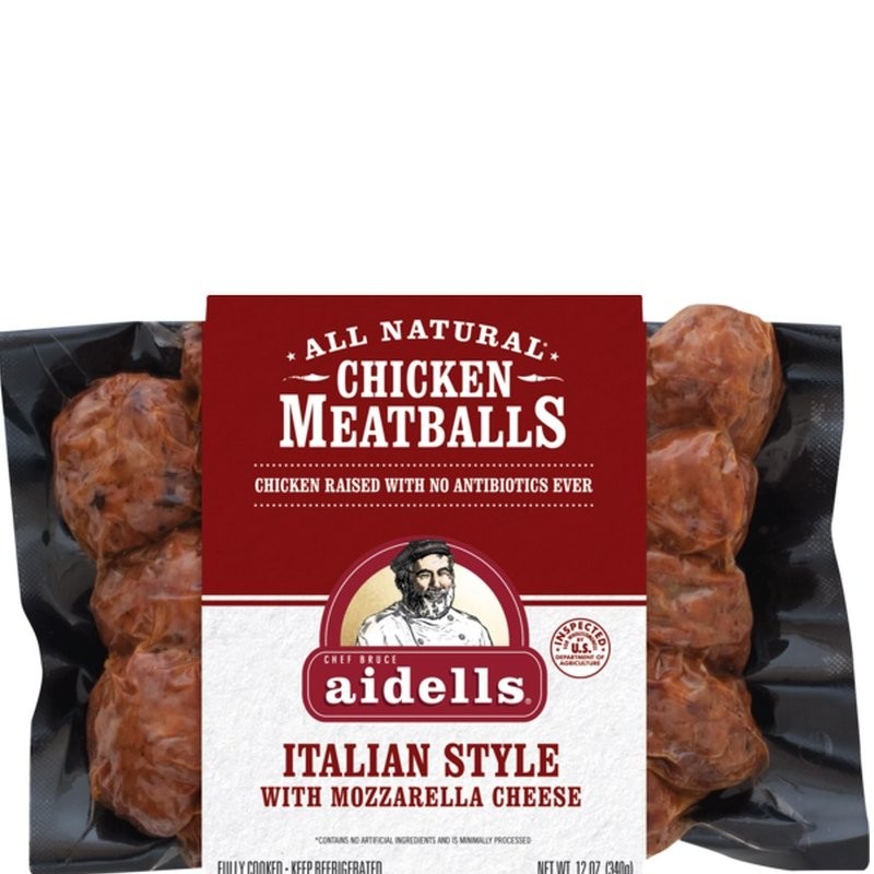 AIDELLS CHIC MEATBALLS ITAL W/MOZZ 12oz