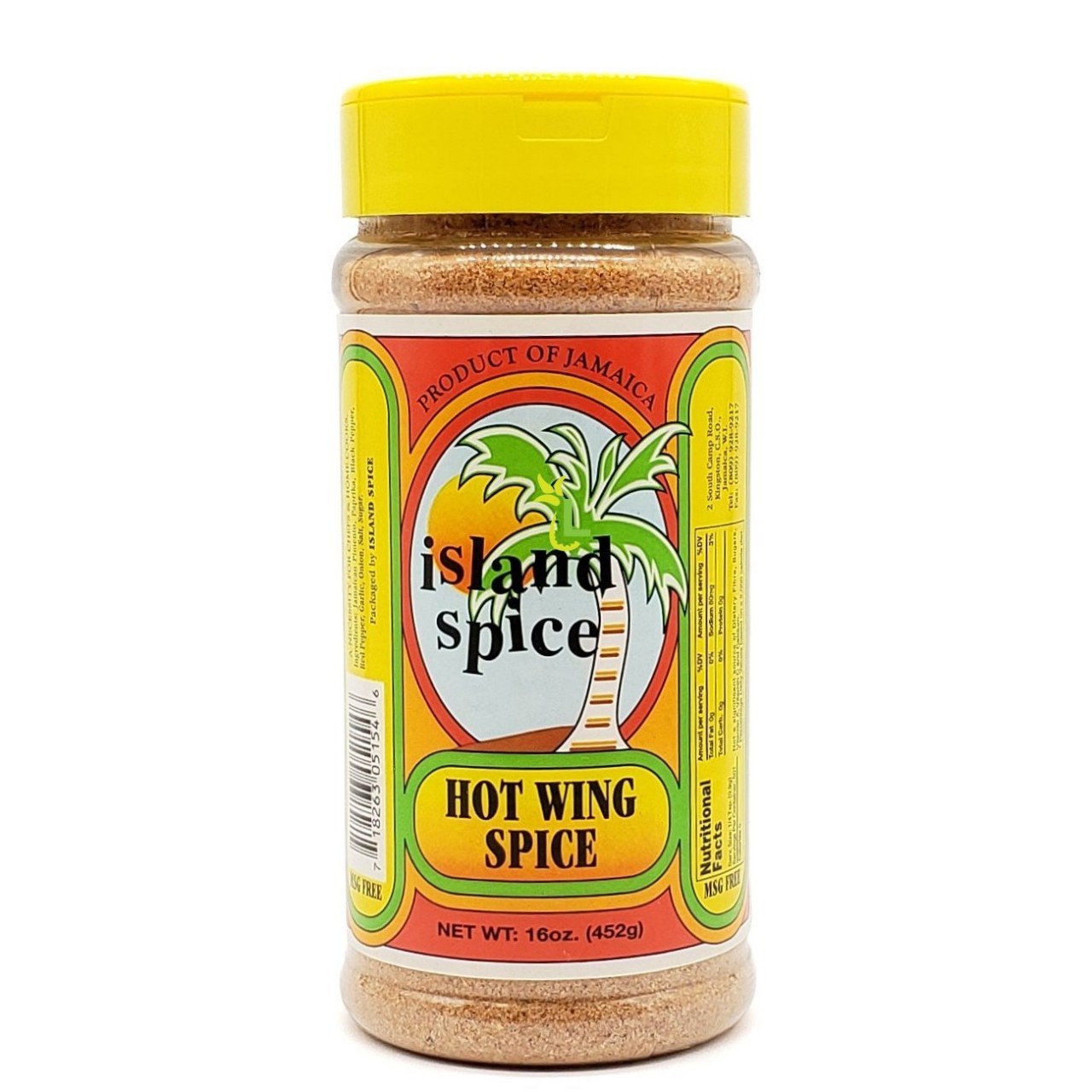 ISLAND SPICE HOT WING SPICE 16oz