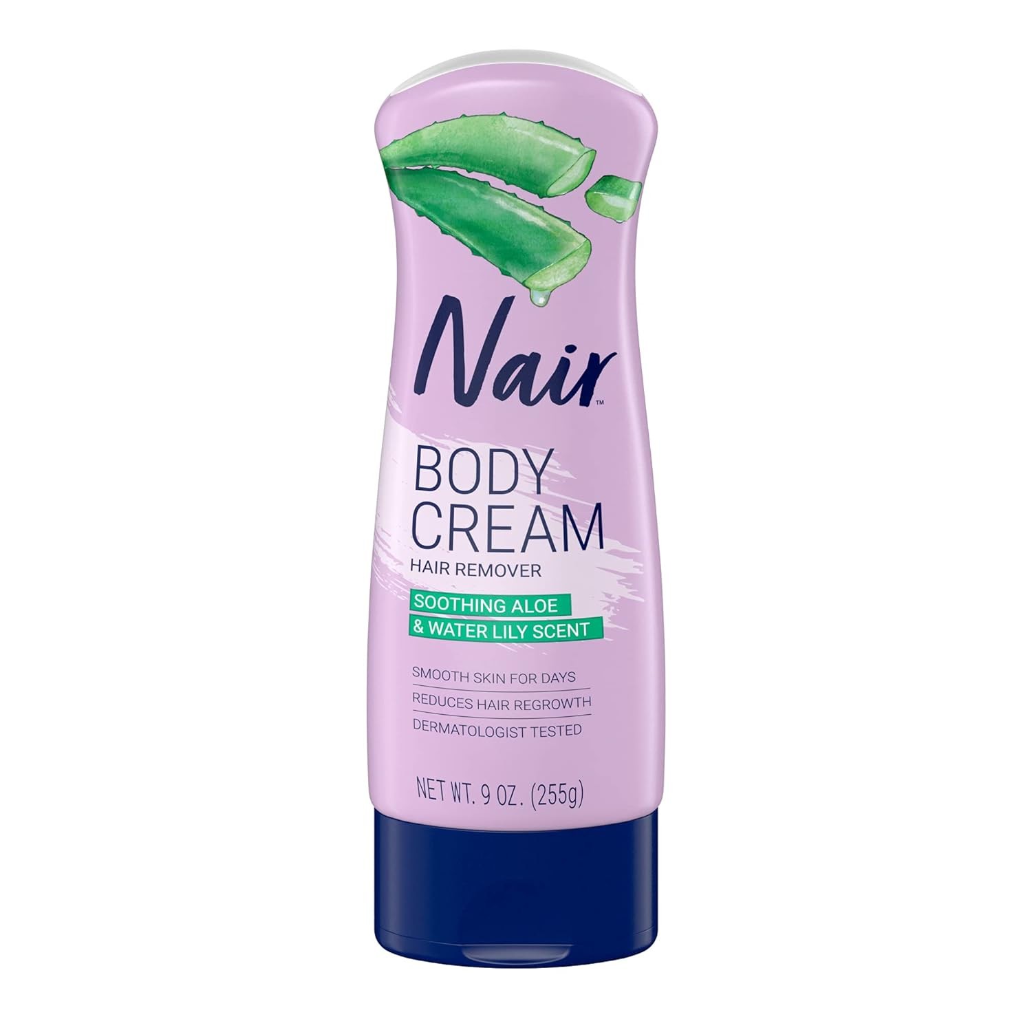 Nair Body Cream Hair Removal, Soothing Aloe & Water Lily Scent, 9oz