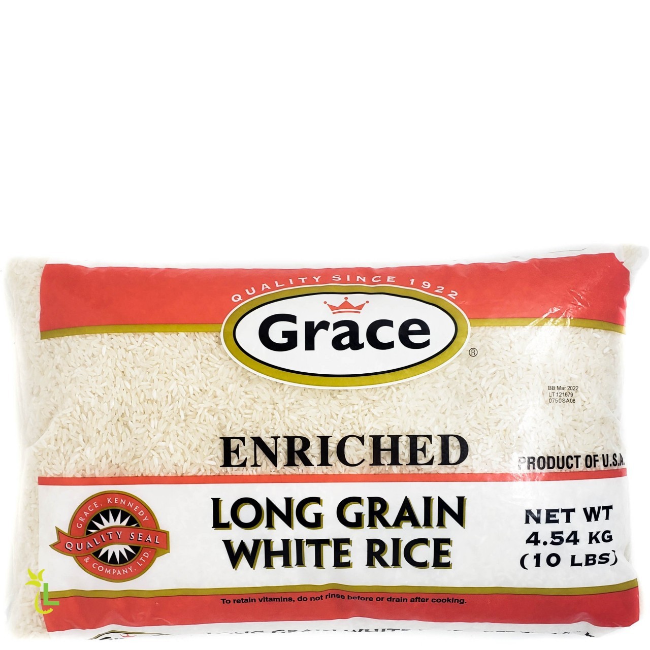 GRACE RICE LONG GRAIN WHT 4.54kg