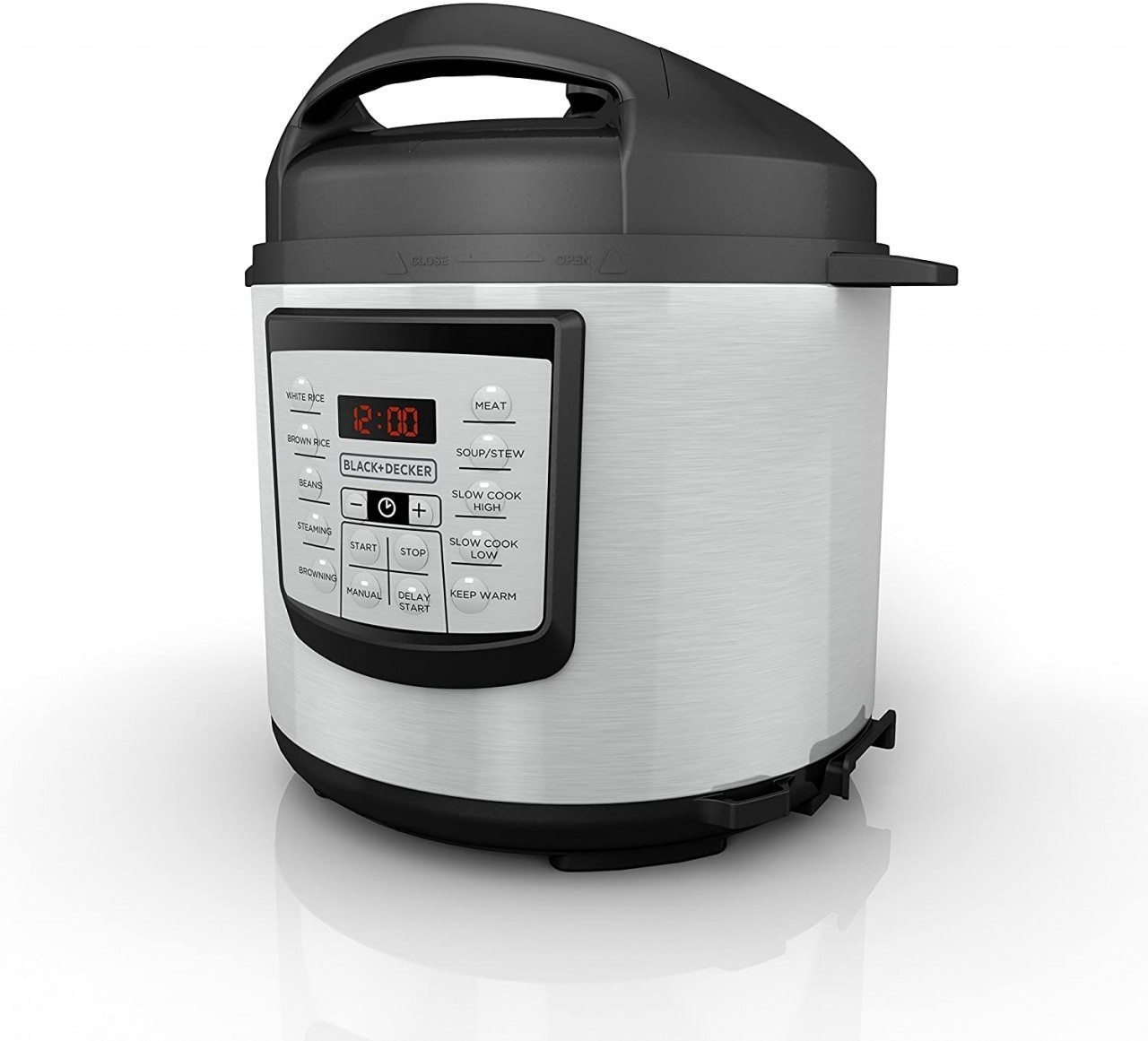 BLACK+DECKER 11-in-1 Ultimate Cooking Pot, Stainless Steel, PR100