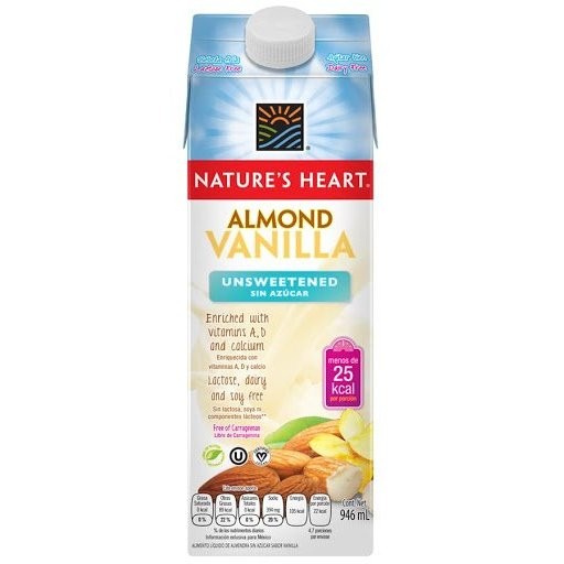 NATURES HEART ALMOND MILK VAN UNSW 946ml