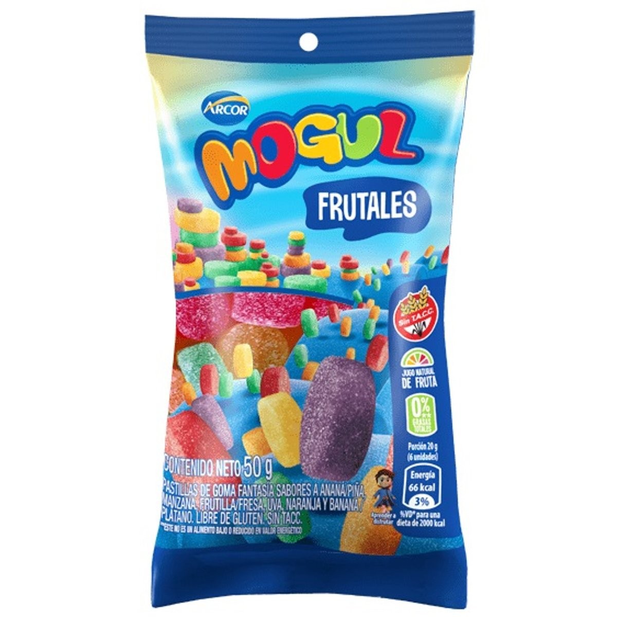 ARCOR MOGUL FRUITALES 50g