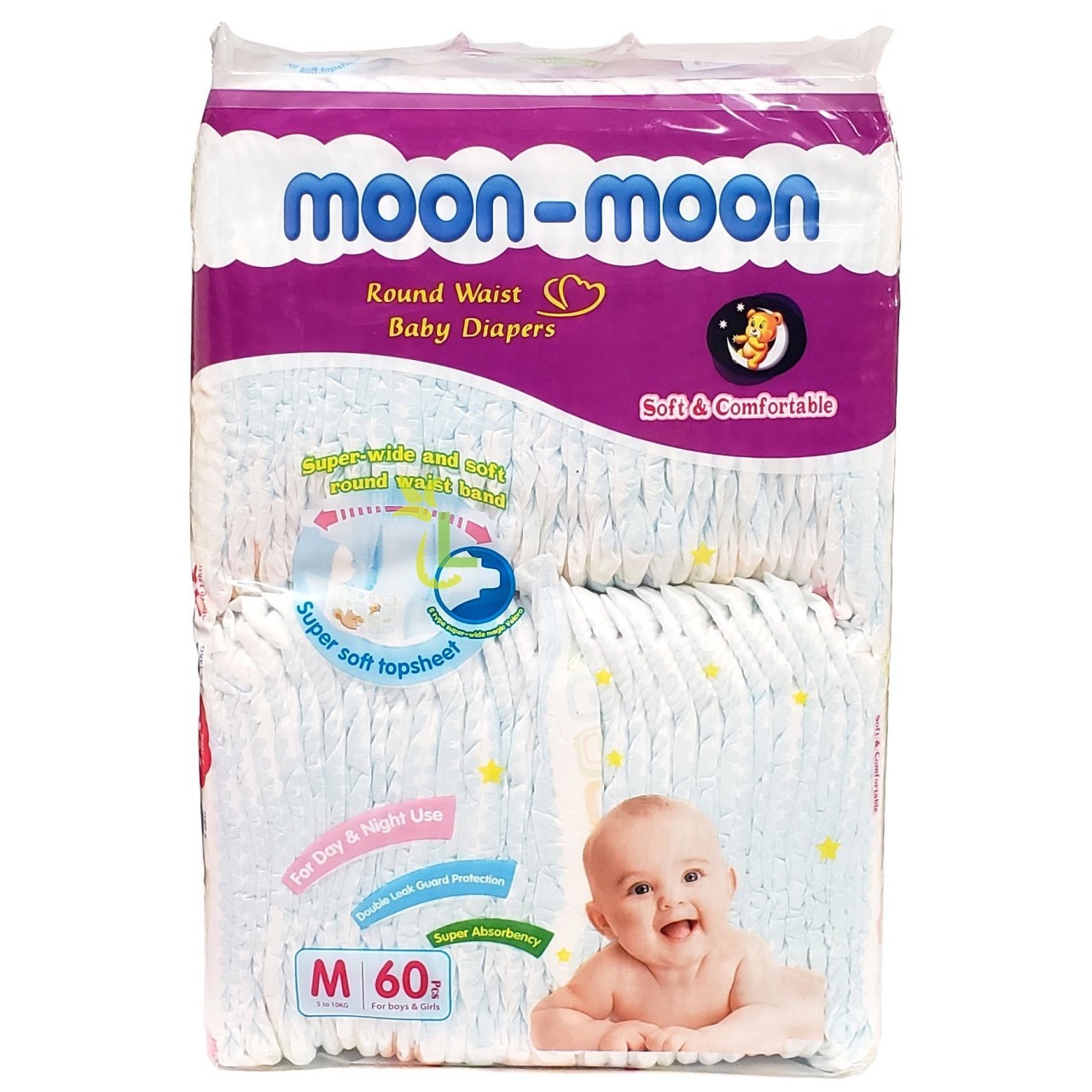 MOON-MOON BABY DIAPERS M 60s
