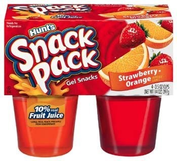 SNACK PACK GEL STRAWBERRY ORANGE 368g