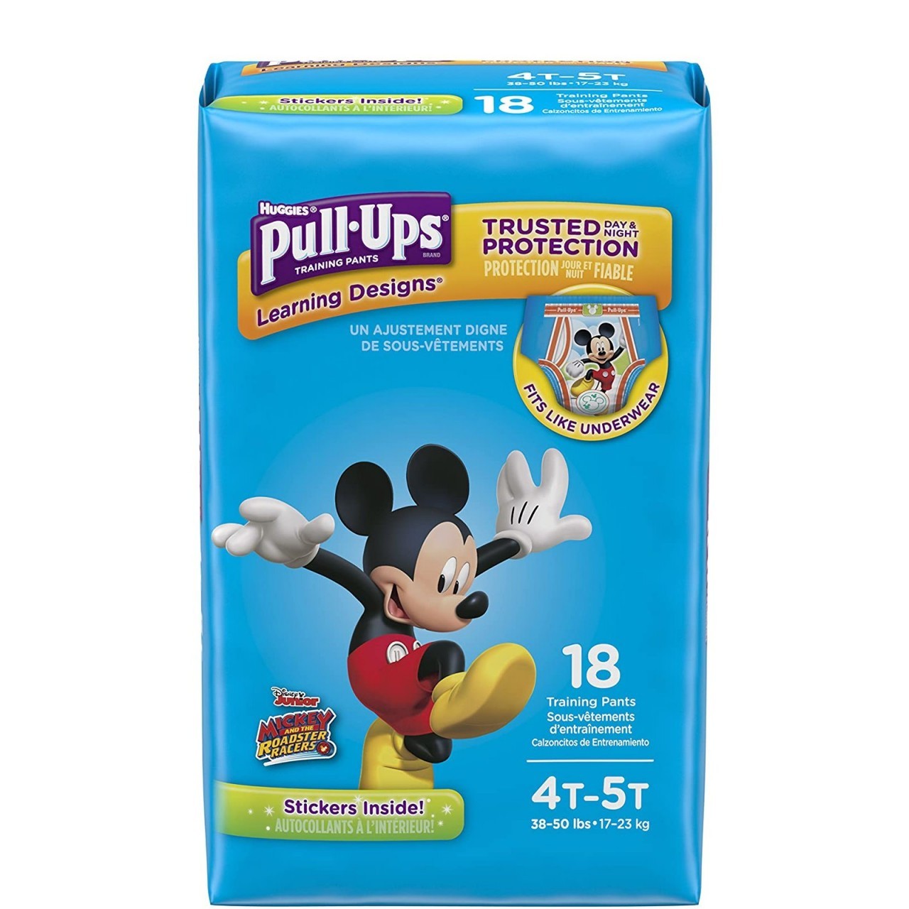HUGGIES PULLUPS 4T-5T BOY 18s