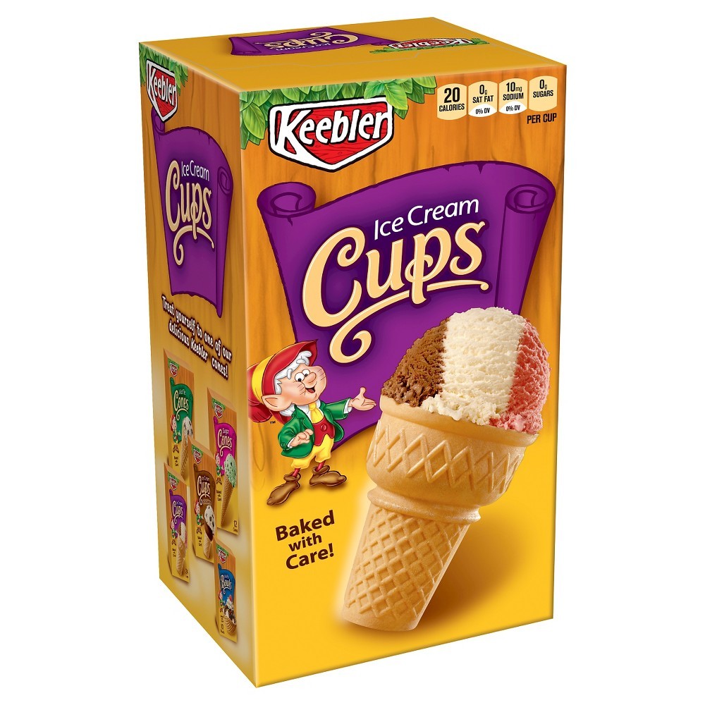 KEEBLER ICE CREAM CONES 3oz
