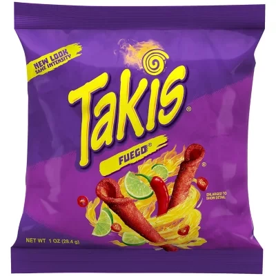 TAKIS TORTILLA CHIPS FUEGO 1oz