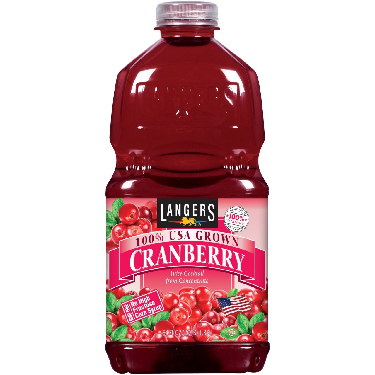 LANGERS CRANBERRY 100% 64oz