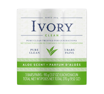 IVORY BATH SOAP ALOE 3x3.17oz