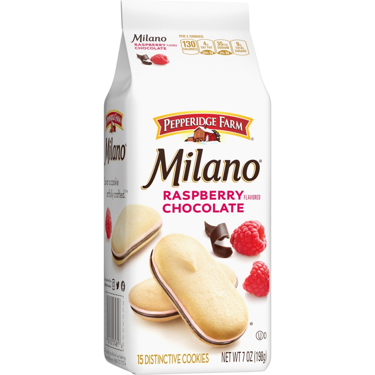 PEPPERIDGE FARM MILANO RASP CHOC 7.5oz