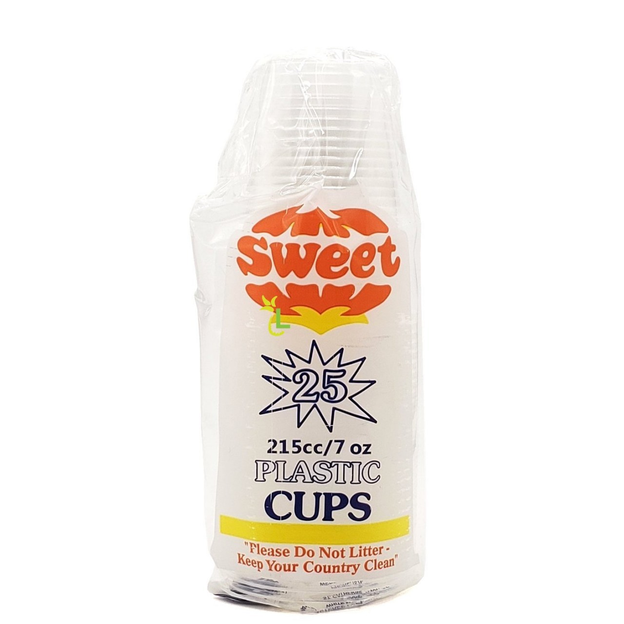 SWEET PLASTIC CUPS 25x7oz
